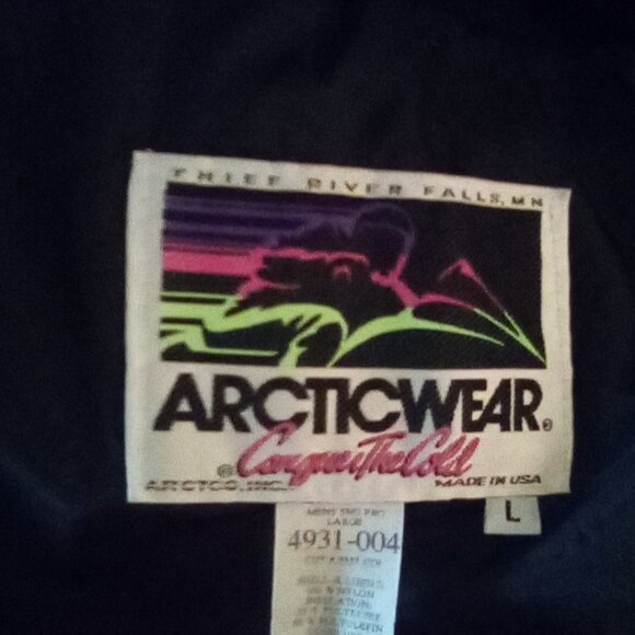 Vintage Arctic Cat  Team Mens 2 in 1Jacket  Chest 54" ( Doubled) Length 28" - Picture 8 of 16